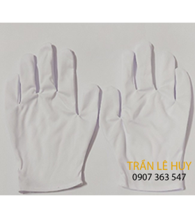 Găng tay vải Poly - Vải Sẹc