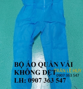 Bộ áo quần liền thân vải không dệt