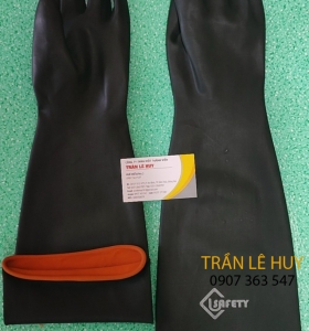 Găng tay cao su chống hoá chất dài 62cm