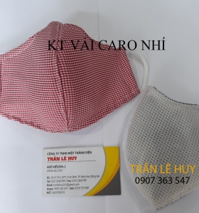Khẩu trang vải Caro