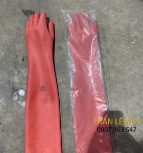 Găng tay cao su chống hóa chất dài