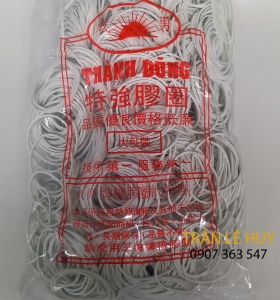 Dây thun khoanh màu trắng