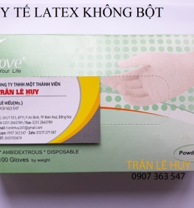 Găng tay y tế Latex không bột Vglove