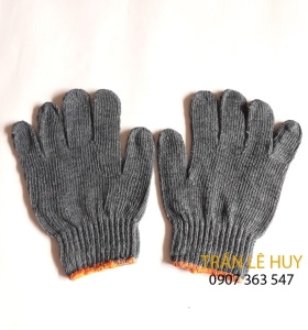 Găng tay len sợi cotton màu đen 40g-90g