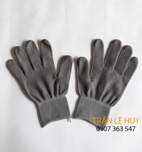 Găng tay Polyester không phủ PU màu xám