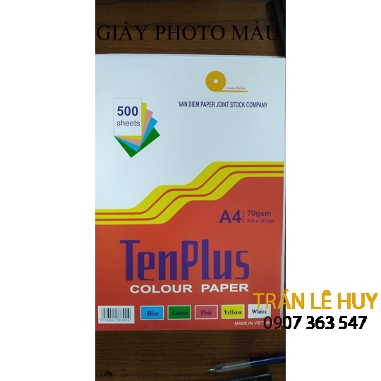 Giấy photo A4 màu