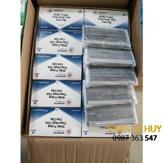 Khẩu trang than hoạt tính 4 lớp