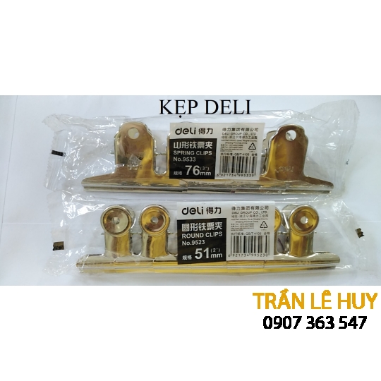 Kẹp Deli (size 76-102-145mm)