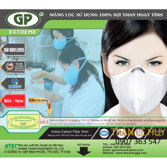 Khẩu trang than hoạt tính 7 lớp GP Extreme