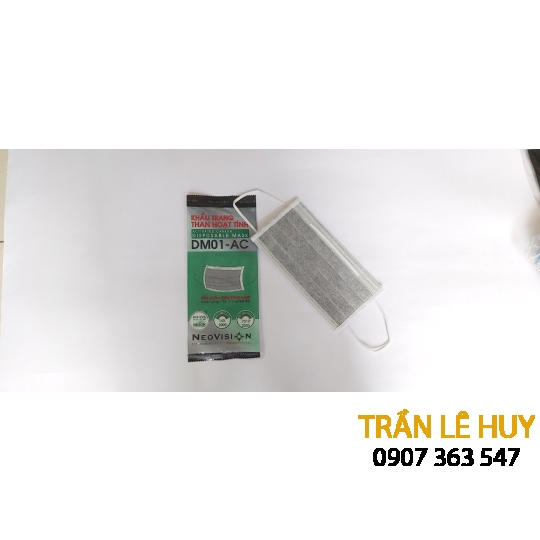 Khẩu trang y tế than hoạt tính 4 lớp DM01-AC