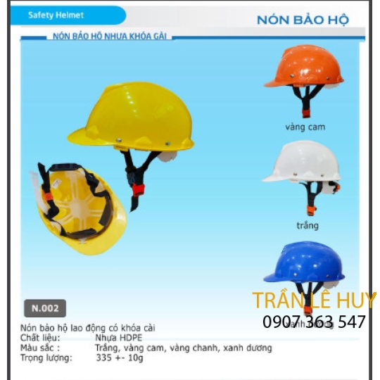 Nón bảo hộ khoá cài