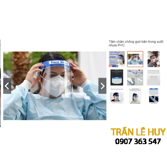 Tấm chắn chống giọt bắn trong suốt nhựa PVC