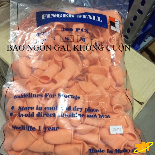 Bao ngón tay màu cam có gai