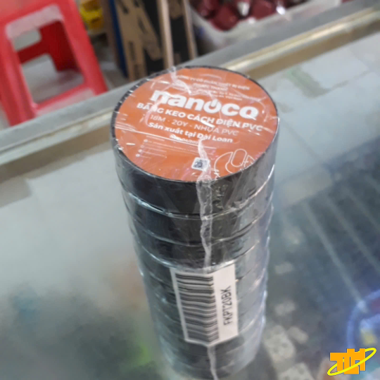 Băng keo điện 20Y màu đen Nanoco