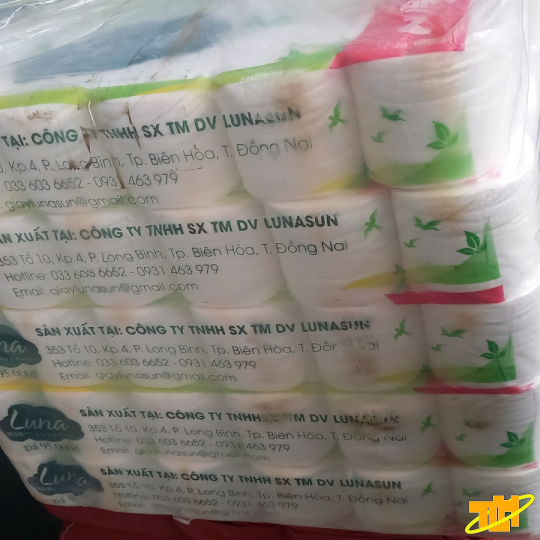 Giấy vệ sinh 3 lớp Lunasun (có lõi , không lõi)