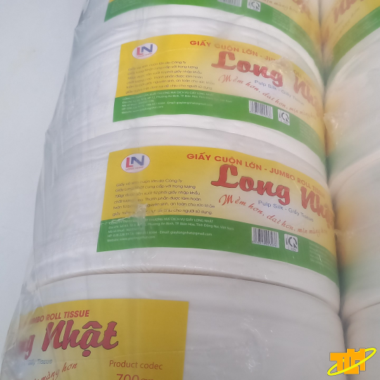 Giấy vệ sinh cuộn lớn Long Nhật 700g-900g
