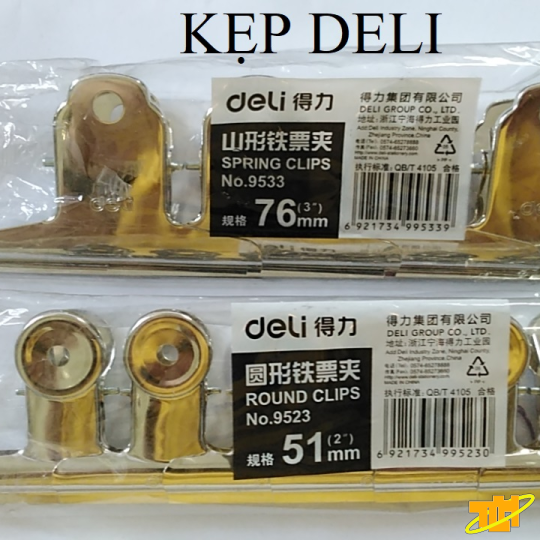 Kẹp Deli (size 76-102-145mm)