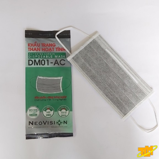 Khẩu trang y tế than hoạt tính 4 lớp DM01-AC