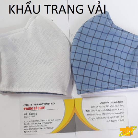 Khẩu trang vải Caro