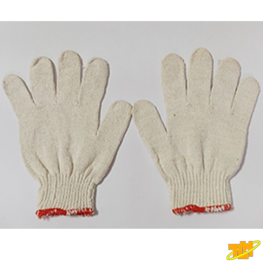 Găng tay len sợi cotton màu kem 40g-60g kim 10