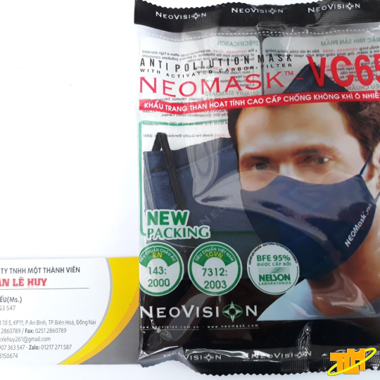 Khẩu trang than hoạt tính 4 lớp Neomask VC65